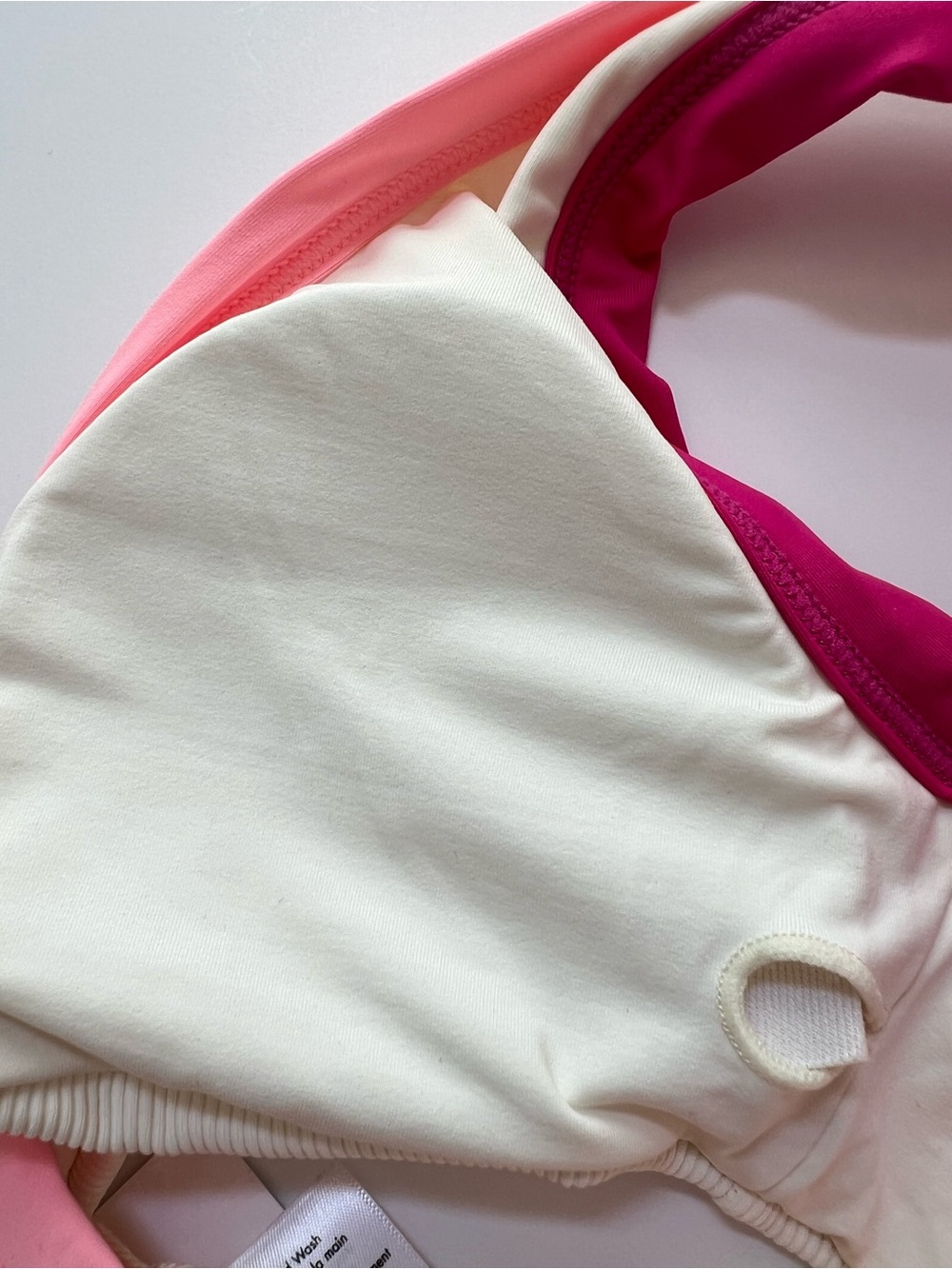 New L*SPace Swim Lala Bikini Top Small Cream Pink - Picture 8 of 8